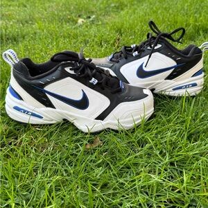 Nike Air Monarch Black and White Athletic Shoes